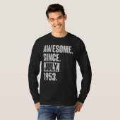 69 jaar oude 69e verjaardag Geweldige sinds juli 1 T-shirt (Voorkant volledig)