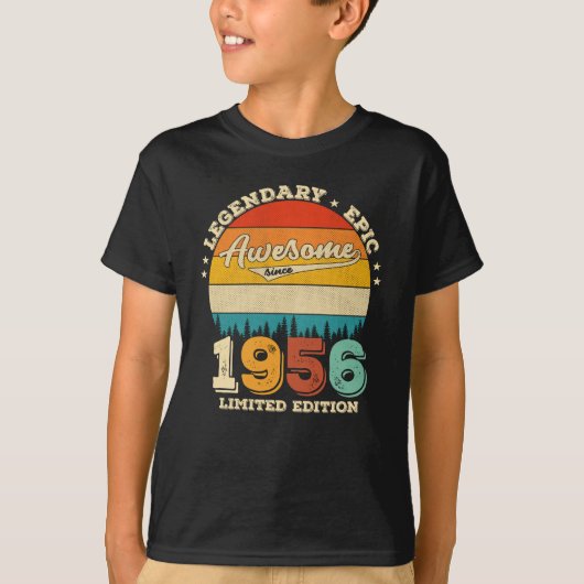 69 jaar oude Bday 1956 Geweldige 69ste verjaardag  T-shirt (Voorkant)