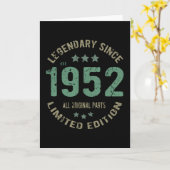 69 jaar oude Bday Legend 69ste verjaardag Kaart (Gele Bloem)