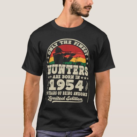 69 jaar oude deer Hunters  1954 69th T-shirt (Voorkant)