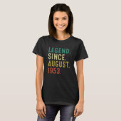 69 jaar oude legenda sinds augustus 1953 69ste geb t-shirt (Voorkant volledig)