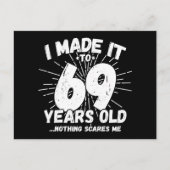 69 Jaar Oude Sarcastische Meme Grappige 69e Verjaa Briefkaart (Voorkant)