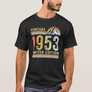 69 jaar oude Vintage 1953 69e verjaardag T-shirt