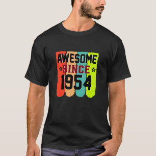 69 jaar oude Vintage 1954 69e verjaardag T-shirt