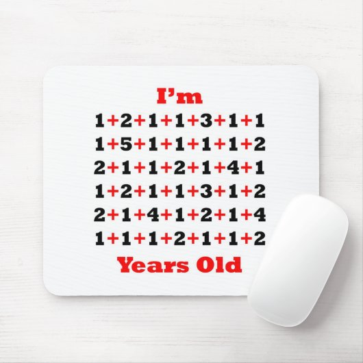 69 jaar van het oude Rood Blk Muismat (Met muis)