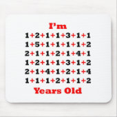 69 jaar van het oude Rood Blk Muismat (Voorkant)