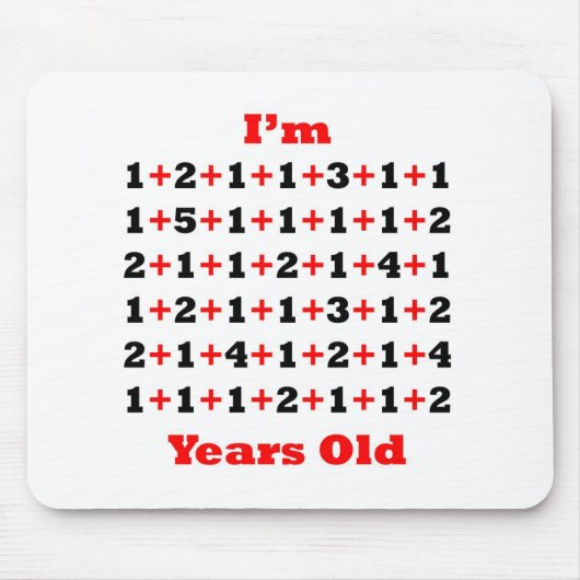 69 jaar van het oude Rood Blk Muismat (Voorkant)