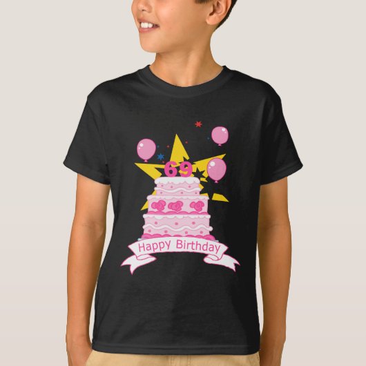 69-jarige vogelbeker t-shirt (Voorkant)