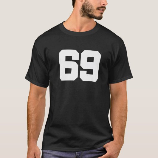 69 Negenenzestig voor mannen en vrouwen T-shirt (Voorkant)