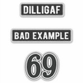 69 stickerpakketten voor helmen sticker (Voorkant)