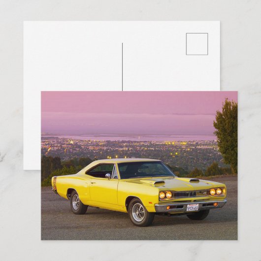 69' Superbee Briefkaart (Voorkant / Achterkant)