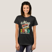 69 Verjaardag Mei 1953 Cassette T-shirt (Voorkant volledig)