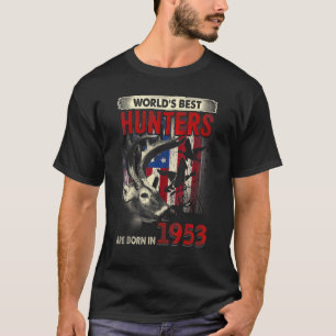 69 Years Old Deer Hunter Born In 1953 69th Birthda T-shirt