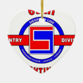 69E INFANTRY DIVISION "THE FIGHTING 69TH" KERAMISCH ORNAMENT (Voorkant)