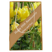 69e Jubileum bewerkbare avondprimrose Medium Cadeauzakje (Voorkant)