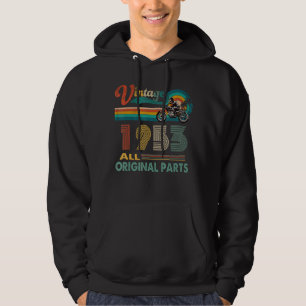 69e motorfiets op jaarbasis, geboren in 1953 hoodie