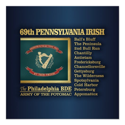 69e Pennsylvania Irish (BH) Perfect Poster (Voorkant)