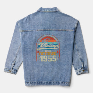 69e Verjaardag 69 Jaar Oud Gevist Liefhebbers Gebo Denim Jacket