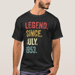 69e verjaardag 69 jaar oude leggende sinds juli 19 t-shirt