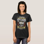 69e verjaardag 69 september 1953 Oude Mannen Wome T-shirt (Voorkant volledig)