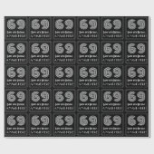 69e verjaardag: Art Deco geïnspireerde look "69" w Cadeaupapier (Vlak)