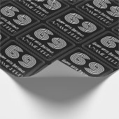 69e verjaardag: Art Deco geïnspireerde look "69" w Cadeaupapier (Hoek)