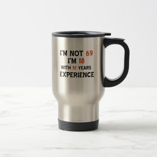 69e verjaardag design reisbeker (Rechts)