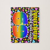 69e verjaardag — Fun, liefhebbende harteschepen +  Legpuzzel (Verticaal)