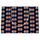 69e verjaardag: Fun Rainbow Event Nummer 69 Patroo Groot Cadeauzakje (Voorkant)
