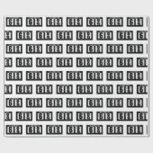 69e verjaardag Odometer Cadeaupapier (Vlak)