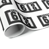 69e verjaardag Odometer Cadeaupapier (Rol Hoek)