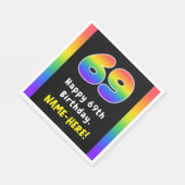 69e verjaardag: Regenboogspectrum # 69, Aangepaste Servet (Hoek)