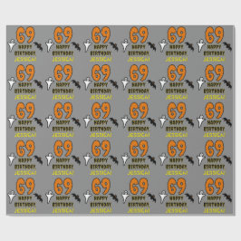 69e verjaardag: Spooky Halloween Thema, aangepaste Cadeaupapier