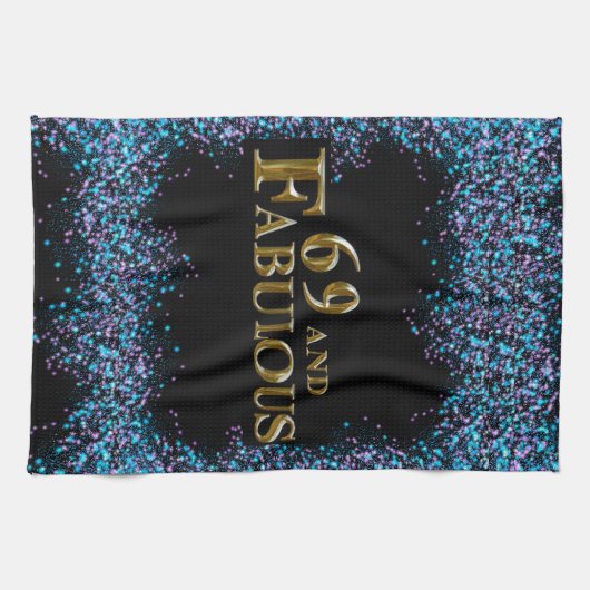 69e verjaardag theedoek (Horizontaal)