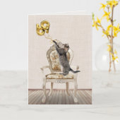 69e verjaardag van de ballonnen en de kat van de t kaart (Gele Bloem)