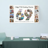 69e Verjaardagsfeest Nummer 69 Fotocollage Spandoek (Beurs)