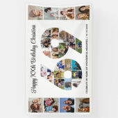 69e Verjaardagsfeest Nummer 69 Fotocollage Spandoek (Verticaal)