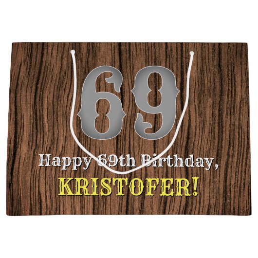 69ste verjaardag: Country Western geïnspireerd uit Groot Cadeauzakje (Voorkant)