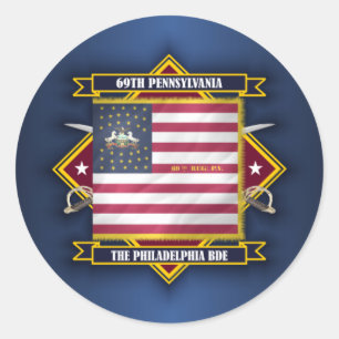 69th Pennsylvania Infantry Ronde Sticker