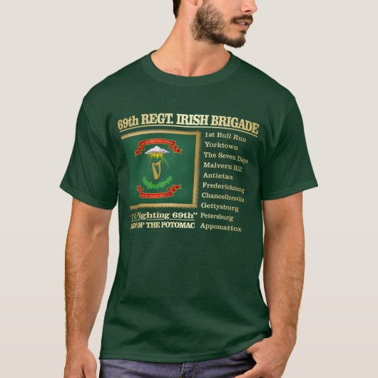 69th Regiment, Ierse Brigade (BH) T-shirt (Voorkant)