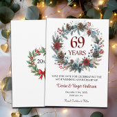 69th Wedding Anniversary Winter Save The Date