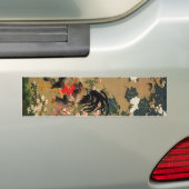 6. 紫 双 図, 若 Hydrangea en Rooster, Jakuchüu Bumpersticker (Op auto)