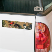 6. 紫 双 図, 若 Hydrangea en Rooster, Jakuchüu Bumpersticker (Op Truck)