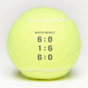 6:0 1:6 6:0 – Tennismatchrama in cijfers Tennisballen