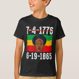 6-19-1865 Afro-Amerikaanse zwarte geschiedenis maa T-shirt