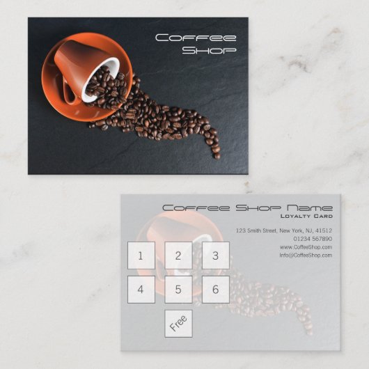 6 + 1 gratis overeenkomende Koffiewinkel Loyalty S (Voorkant / Achterkant)