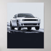 6.2L LANCEERBESTURING HELLCAT DRAG RADIAL REDEYE i Poster (Voorkant)