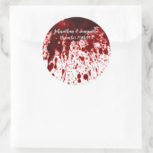6 - 3" Favor Stickers Blood Splatter Vampire Gothi (Tas)