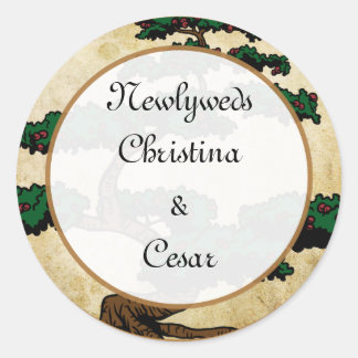 6 - 3"Favor Stickers Geisha