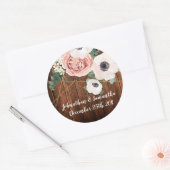 6 - 3" Favor Stickers Geometrische Tuin Roos Schuu (Envelop)